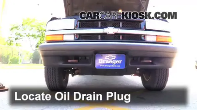 2002 Chevrolet S10 LS 4.3L V6 Crew Cab Pickup (4 Door) Oil Change Oil and Oil Filter